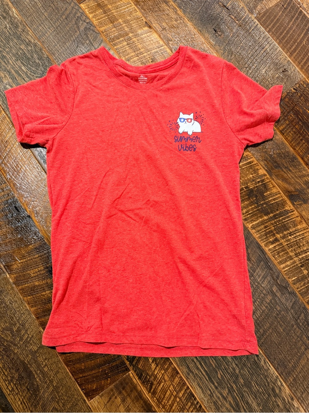 Red 'Summer Vibes' Graphic Tee